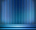 Blue Striped Background Show Room Royalty Free Stock Photo