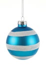 Blue Striped Bauble