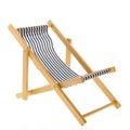 Blue striped beach chair