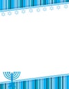 Blue Striped Hanukkah Holiday Background