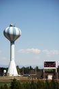 Blue Striped Water Tower in Alamosa