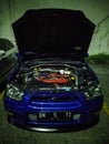 Blue Subaru Impreza WRX STI Spec C WR limited