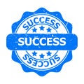 Blue Success Seal or Icon