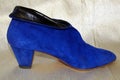 Blue Suede Shoe Royalty Free Stock Photo