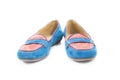 Blue Suede Shoes Royalty Free Stock Photo