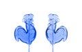 Blue sugar Cockerel Lollipop