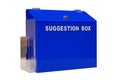 Blue suggestion box