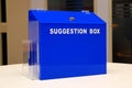 Blue suggestion box