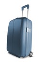 Blue suitcase Royalty Free Stock Photo