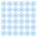 BLUE SUMMER FLOWERS STYLISH PATTERN TEXTURE BACKGROUND, PERFECT FOR WALLART, TEXTILE Royalty Free Stock Photo