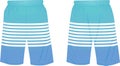 Blue summer shorts