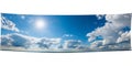 Blue Sun Sky Panorama Banner Royalty Free Stock Photo