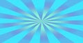 Blue Sunburst Rays Background with Soft Gradient Light Royalty Free Stock Photo