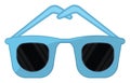 Blue sunglasses, icon Royalty Free Stock Photo