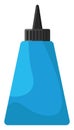 Blue super glue, icon Royalty Free Stock Photo