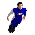 Blue Super Hero Royalty Free Stock Photo