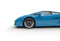 Blue Supercar - Side View Royalty Free Stock Photo