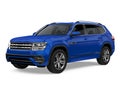 Blue SUV Car Isolated Royalty Free Stock Photo