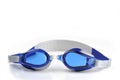 Blue swim goggles