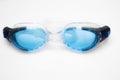 Blue swim goggles Royalty Free Stock Photo