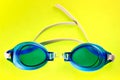 Blue Swimming Goggles Royalty Free Stock Photo