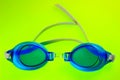 Blue Swimming Goggles Royalty Free Stock Photo