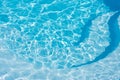 Blue swimming pool background. Summer and water concept x Royalty Free Stock Photo