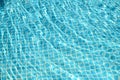 blue swimming pool with water wave, beautiful texture background Royalty Free Stock Photo