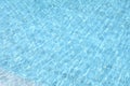 water surface of blue swimming pool, beautiful pool texture background Royalty Free Stock Photo