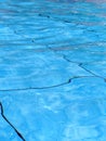 Blue swimming pool waterat morning Royalty Free Stock Photo