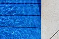 Blue swimming pool water rippled detail Royalty Free Stock Photo