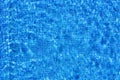 Blue swimming pool water rippled detail Royalty Free Stock Photo