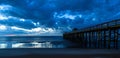 Blue Swirl sunrise under Pier