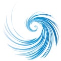 Blue swirl vector
