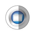 blue symbol file icon