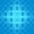 Blue symmetrical halftone ellipse grid pattern background - vector design from ellipses