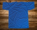 T-shirt for mockup | Color Blue/Ultramarine | View: Back Royalty Free Stock Photo