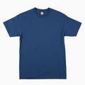 Set of isolated blank t-shirt  blue t-shirt mock up for print. Royalty Free Stock Photo