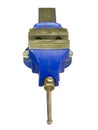 Blue table vise Royalty Free Stock Photo