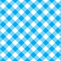 Blue tablecloth diagonal seamless pattern Royalty Free Stock Photo
