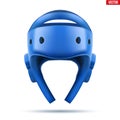 Blue Taekwondo helmet