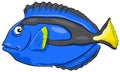 Blue tang fish character