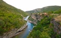 Blue Tara river in Montenegro mountains