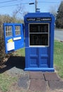 Tardis, Little Library, Police Call Box, English, Blue