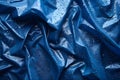 Blue Tarp Symphony: Textured Protection. Concept Tarp Artistry, Protection with Style, Innovative