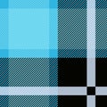 Blue Tartan, plaid seamless pattern. Textured plaid