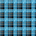 Blue Tartan, plaid seamless pattern. Textured plaid eps 10