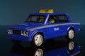 Blue Taxi Car Model