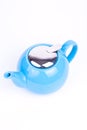 Blue tea-pot Royalty Free Stock Photo