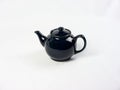 Blue Tea Pot on White Background Royalty Free Stock Photo